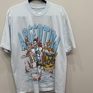 a.n.a Argentina Graphic Men's Tee - Light Gray